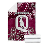 Queensland Maroons Premium Blanket Aboriginal  LT6