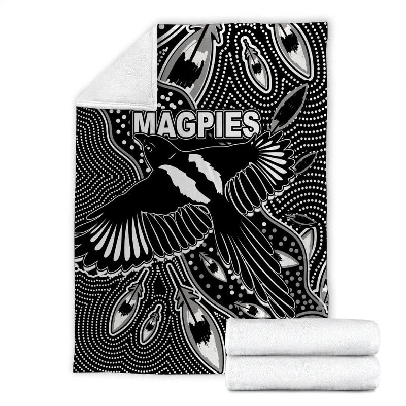 collingwood-magpies-premium-blanket-aboriginal-art