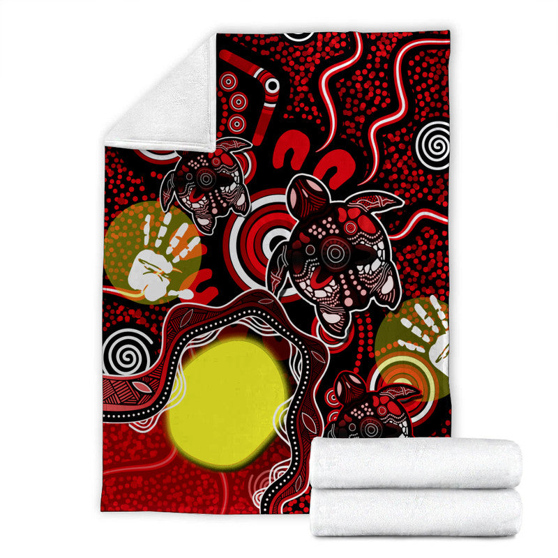 aboriginal-flag-naidoc-turtle-premium-blanket