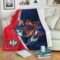 nrl-premium-blanket-knights-fire-style