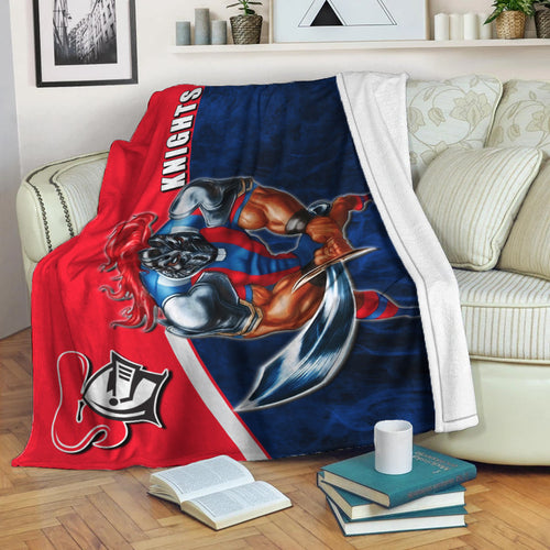 nrl-premium-blanket-knights-fire-style