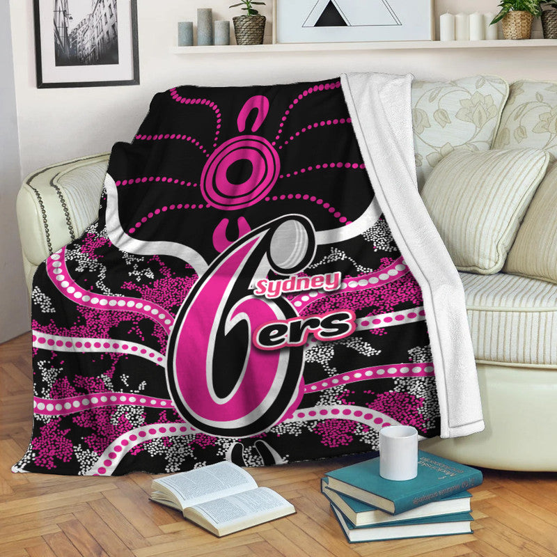 sydney-sixers-premium-blanket-cricket-dot-aboriginal