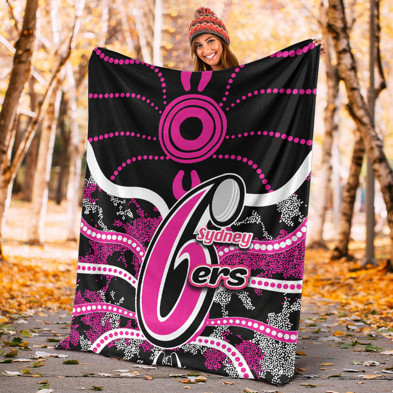 sydney-sixers-premium-blanket-cricket-dot-aboriginal