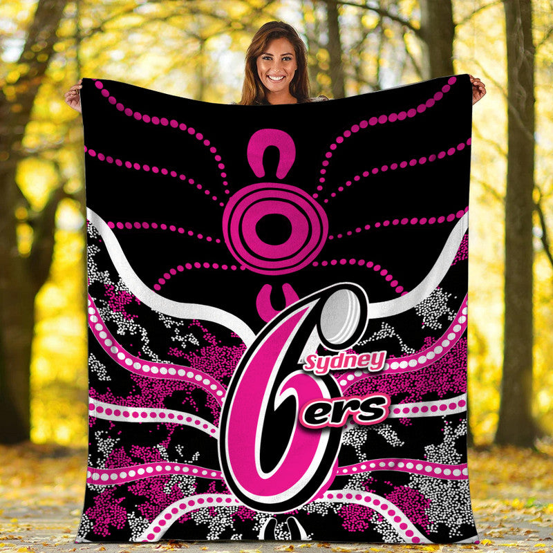 sydney-sixers-premium-blanket-cricket-dot-aboriginal