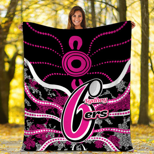 sydney-sixers-premium-blanket-cricket-dot-aboriginal