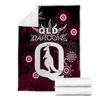 QLD Maroons Premium Blanket Aboriginal  LT6