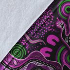 aboriginal-lizard-premium-blanket-pink-color