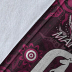 QLD Maroons Premium Blanket Aboriginal  LT6