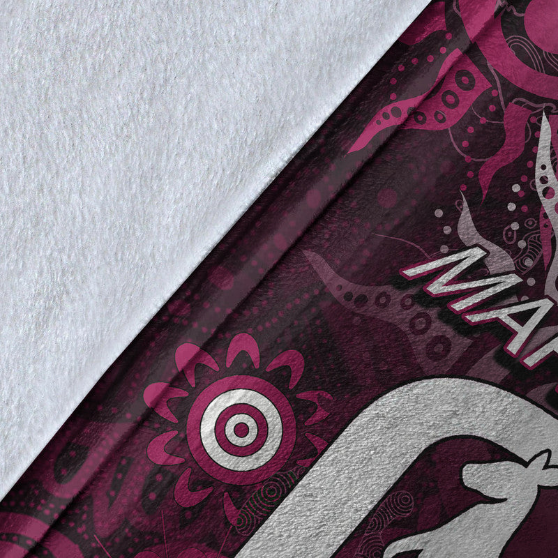 QLD Maroons Premium Blanket Aboriginal  LT6
