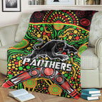 panthers-rugby-premium-blanket-boomerang-indigenous-dots