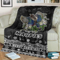 collingwood-pies-unique-winter-season-premium-blanket-magpies-merry-christmas-no1