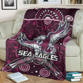 sea-eagles-rugby-premium-blanket-boomerang-indigenous-dots