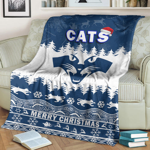geelong-cats-unique-winter-season-premium-blanket-cats-merry-christmas