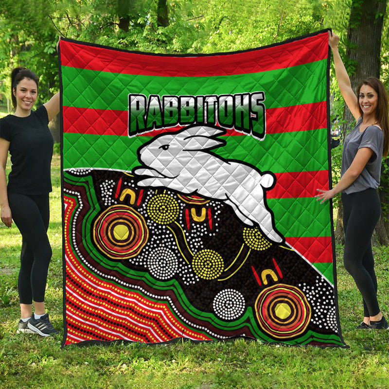 rabbitohs-rugby-premium-quilt-aboriginal-basic-style