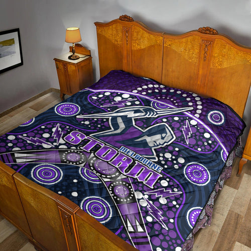 storm-rugby-premium-quilt-melbourne-boomerang-indigenous-dots
