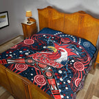 roosters-rugby-premium-quilt-boomerang-indigenous-dots