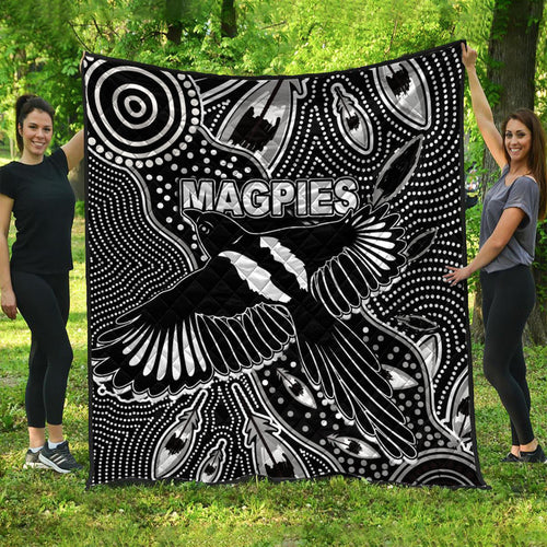 collingwood-magpies-premium-quilt-aboriginal-art