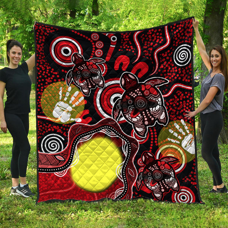 aboriginal-flag-naidoc-turtle-premium-quilt