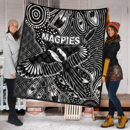 collingwood-magpies-premium-quilt-aboriginal-art