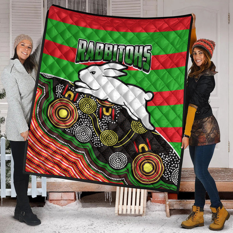 rabbitohs-rugby-premium-quilt-aboriginal-basic-style