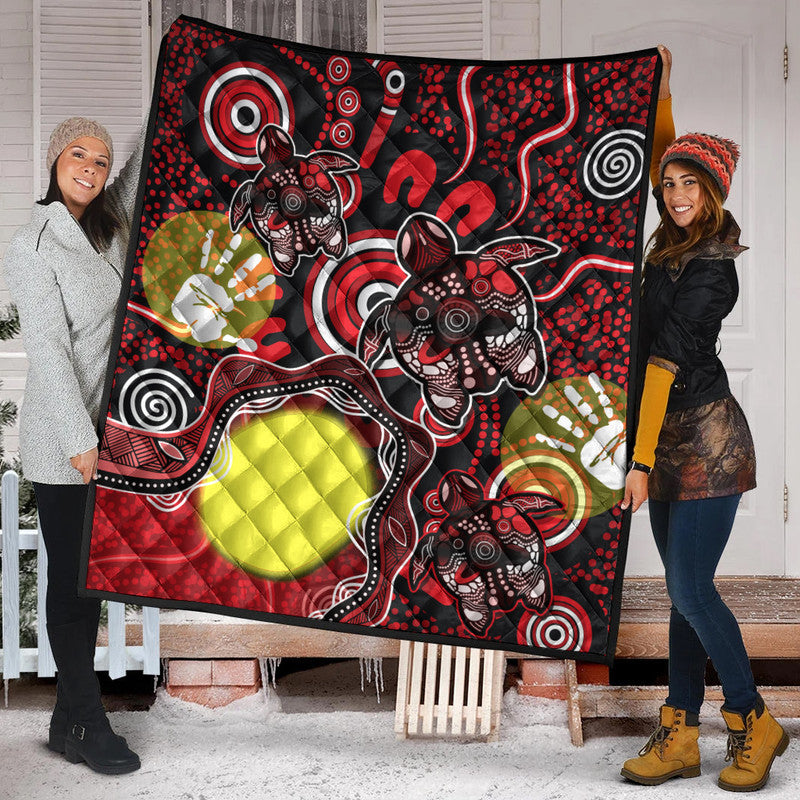 aboriginal-flag-naidoc-turtle-premium-quilt