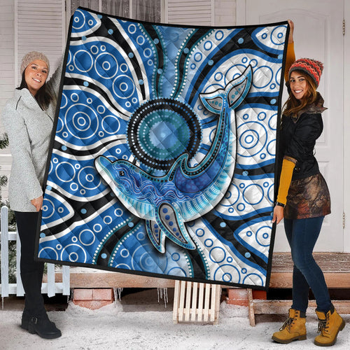 aboriginal-dolphins-premium-quilt-blue-sea