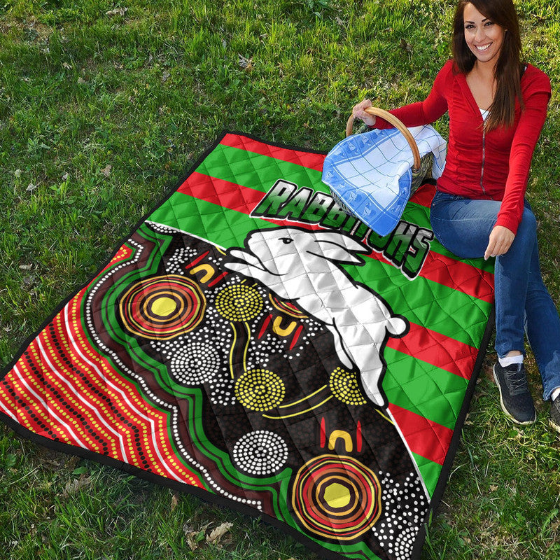 rabbitohs-rugby-premium-quilt-aboriginal-basic-style