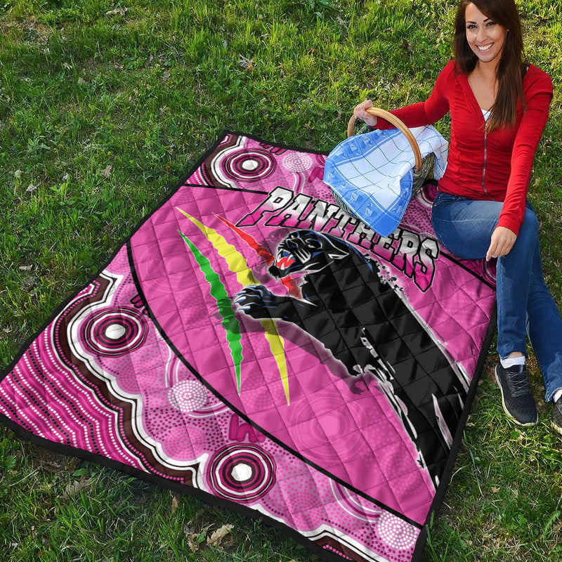 panthers-rugby-premium-quilt-aboriginal-basic-style-pink