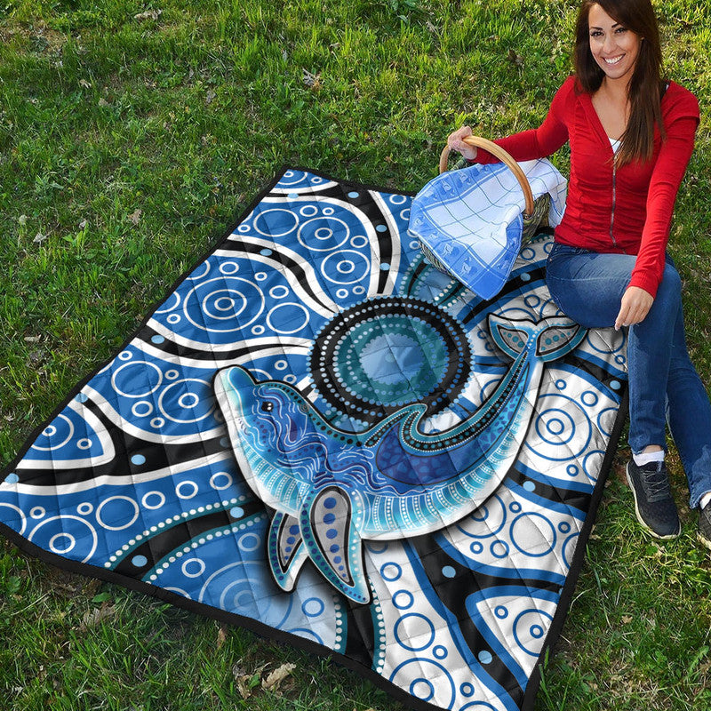 aboriginal-dolphins-premium-quilt-blue-sea
