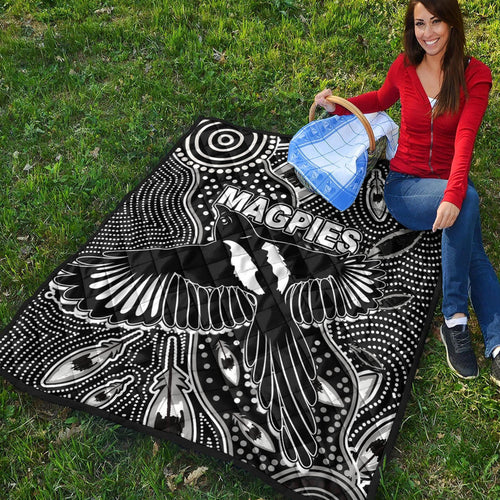 collingwood-magpies-premium-quilt-aboriginal-art