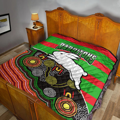 rabbitohs-rugby-premium-quilt-aboriginal-basic-style