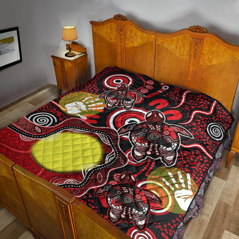 aboriginal-flag-naidoc-turtle-premium-quilt