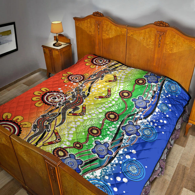 naidoc-aboriginal-lizard-and-turtle-premium-quilt
