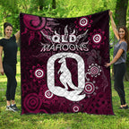 QLD Maroons Premium Quilt Aboriginal  LT6