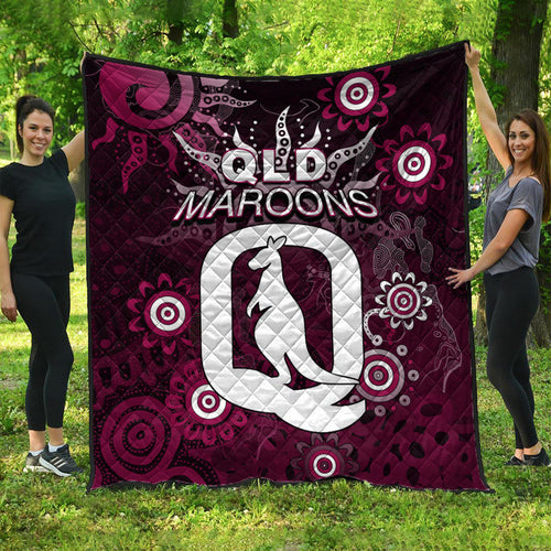 QLD Maroons Premium Quilt Aboriginal  LT6