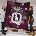 QLD Maroons Premium Quilt Aboriginal  LT6