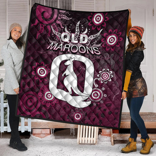 QLD Maroons Premium Quilt Aboriginal  LT6