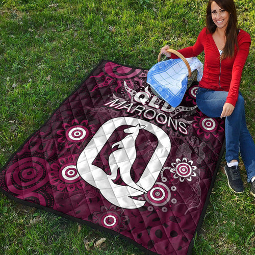QLD Maroons Premium Quilt Aboriginal  LT6