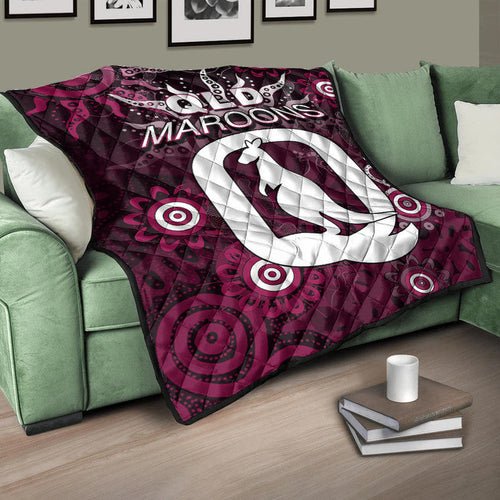 QLD Maroons Premium Quilt Aboriginal  LT6