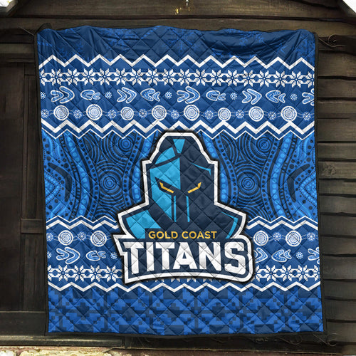 titans-aboriginal-gold-coast-christmas-vibe-premium-quilt