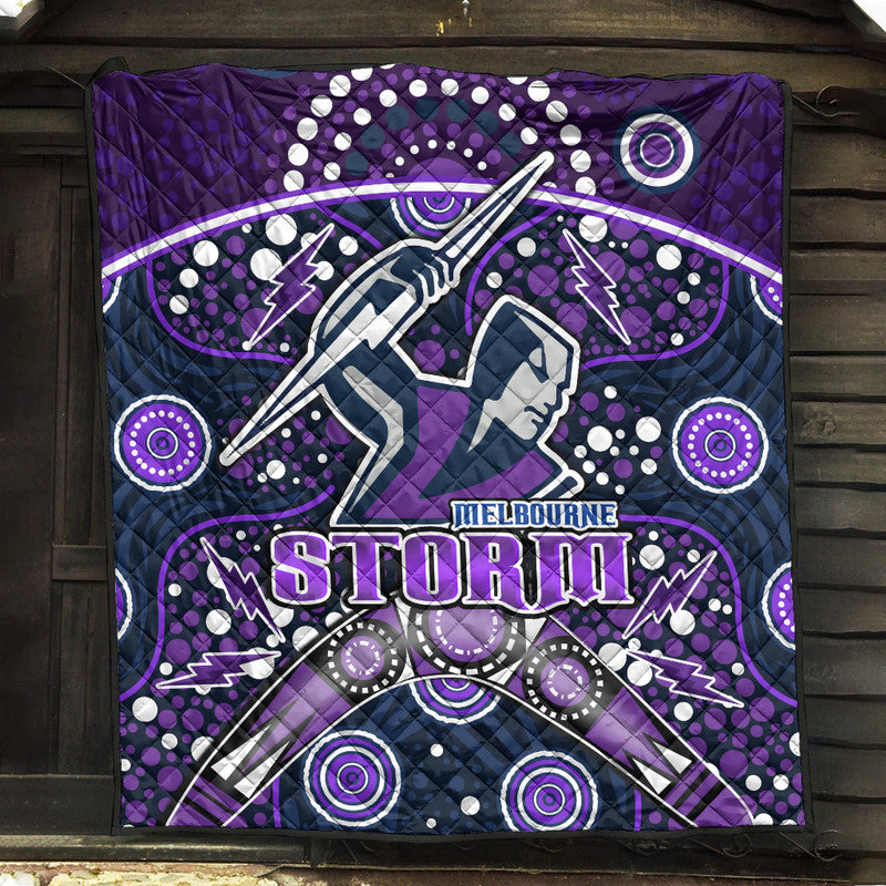 storm-rugby-premium-quilt-melbourne-boomerang-indigenous-dots