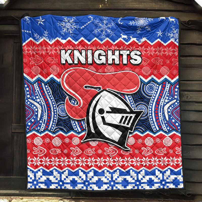 knights-aboriginal-rugby-novocastrians-christmas-vibe-premium-quilt