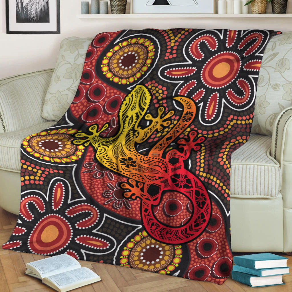 aboriginal-lizard-premium-blanket