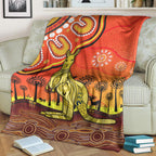 aboriginal-art-kangaroo-premium-blanket-indigenous-unique-vibes-orange