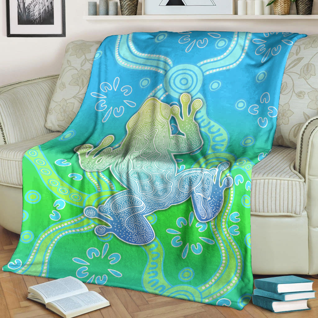 aboriginal-frog-premium-blanket-indigenous-simple-vibes