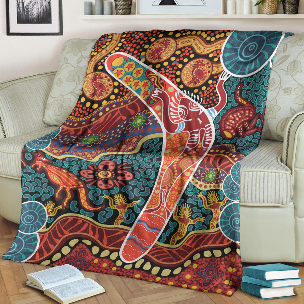 aboriginal-boomerang-premium-blanket-indigenous