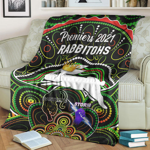 south-sydney-rabbitohs-premium-blanket-2021-indigenous-premiers-the-king-black