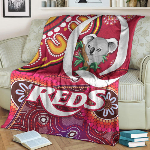 queensland-reds-aboriginal-premium-blanket-koala-indigenous-vibes