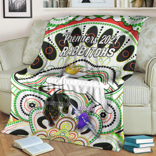south-sydney-rabbitohs-premium-blanket-2021-indigenous-premiers-the-king-white