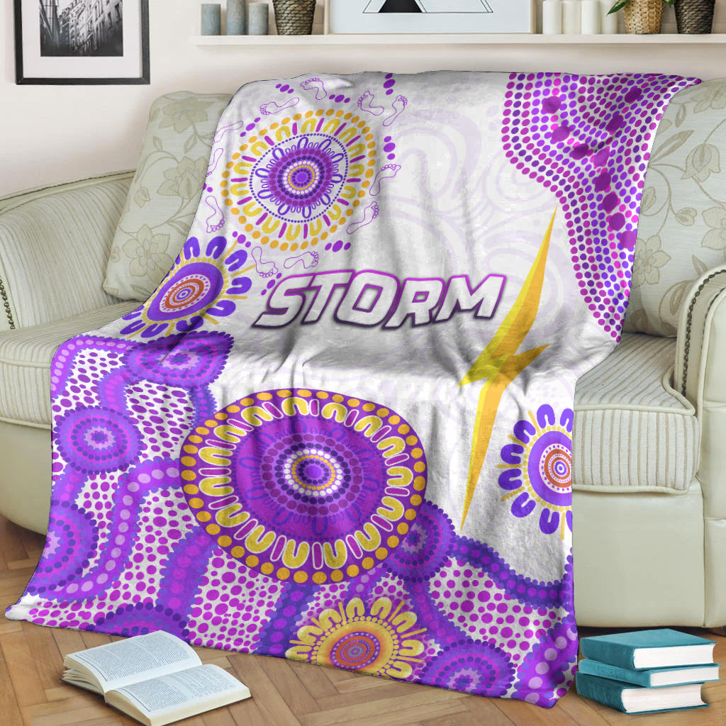 melbourne-storm-premium-blanket-2021-indigenous-latest-style